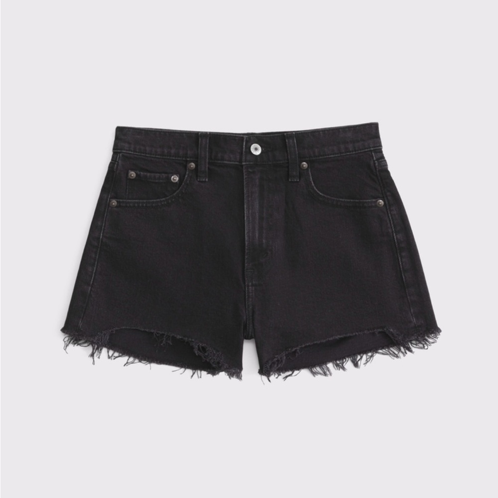 Black Denim Women's Shorts